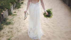 beach wedding dress