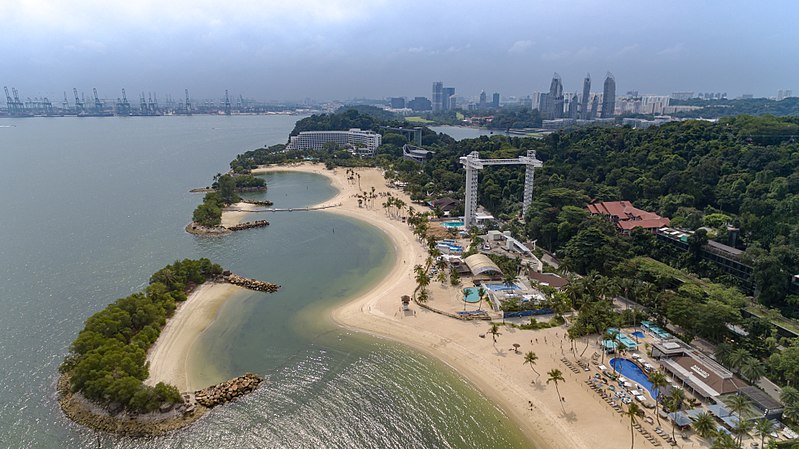 Sentosa Island Singapore | Image Credit - dronepicr, CC BY-SA 2.0 via Wikipedia Commons