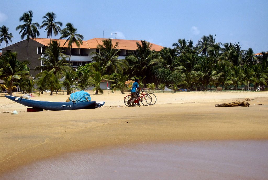 Cycling in Negombo Beach