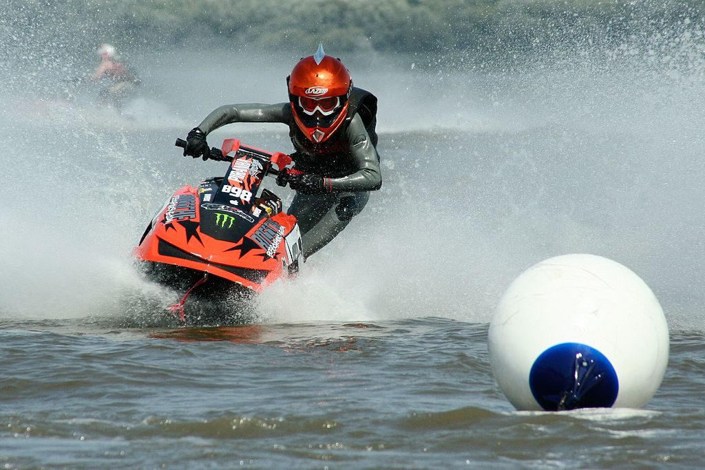 Jet skiing